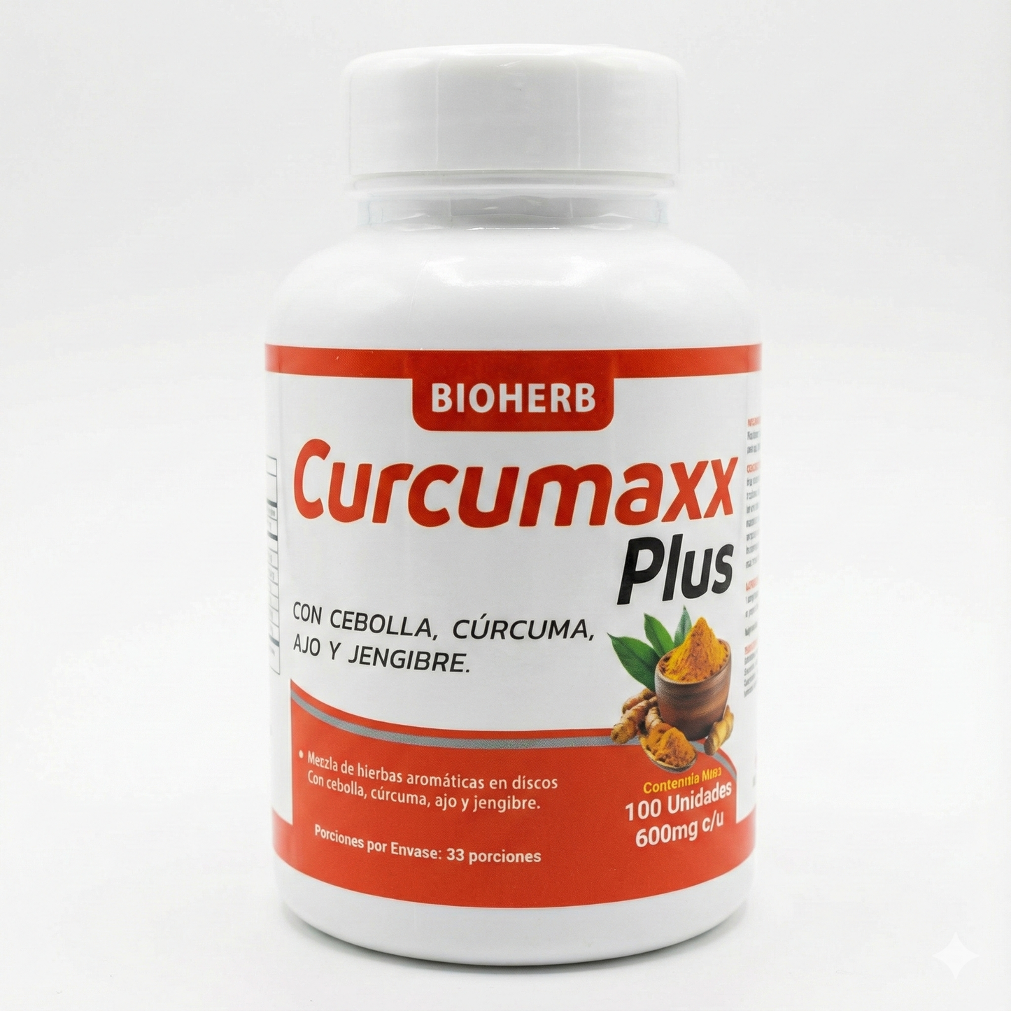 CURCUMAXX BioHerb (x100 Tabletas) – Antiinflamatorio Natural Potente, Alivio Rápido del Dolor Articular y Soporte Digestivo