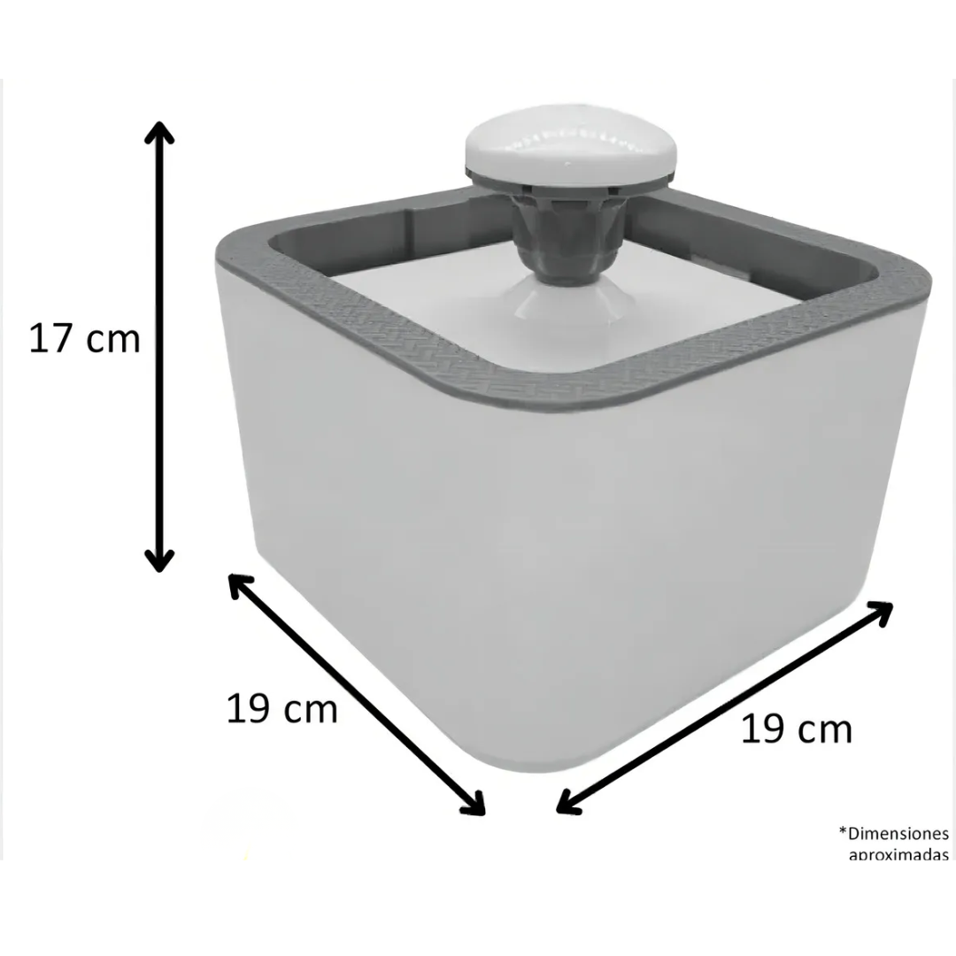Fuente de Agua Automática para Gatos y Perros (2.5L) – Ultra Silenciosa, Triple Filtración y Frescura Continua