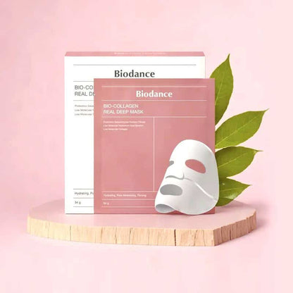 Mascarilla Facial Biodance colágeno y ácido hialurónico COMBO X2 – Hidratación y Rejuvenecimiento Instantáneo