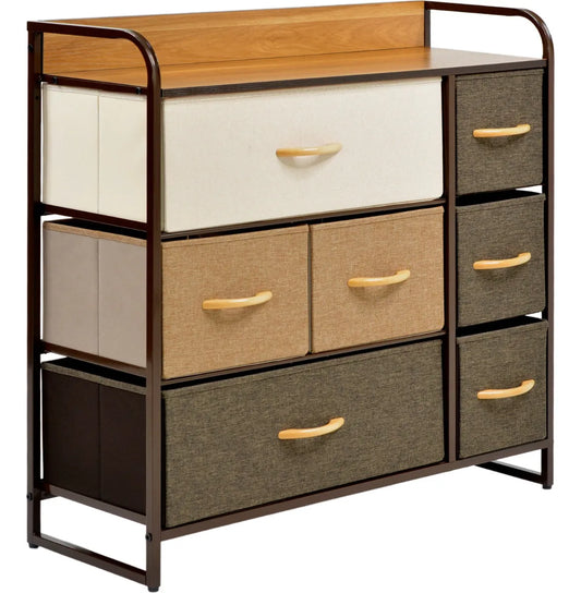 Cómoda Organizadora Metálica de 7 Cajones (Buró), Diseño Industrial Moderno, Almacenamiento Amplio