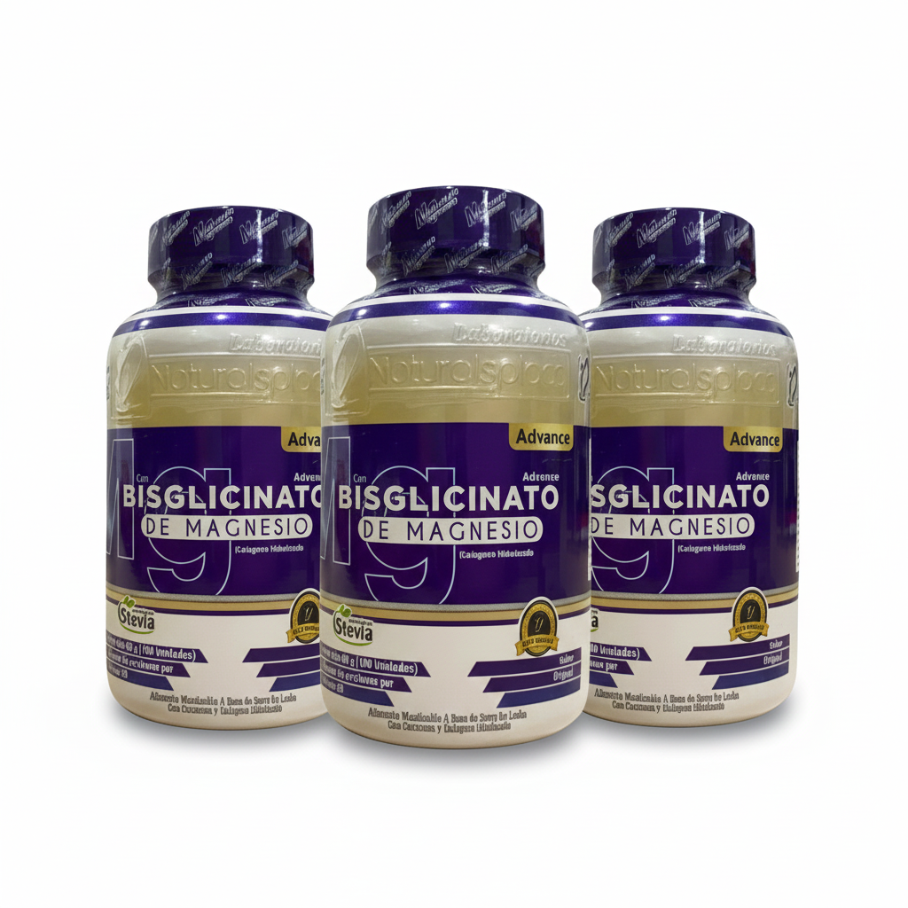 PACK AHORRO X3 Bisglicinato de Magnesio (300 Cápsulas) – Máxima Absorción, Tratamiento Completo para Sueño Profundo, Estrés y Calambre