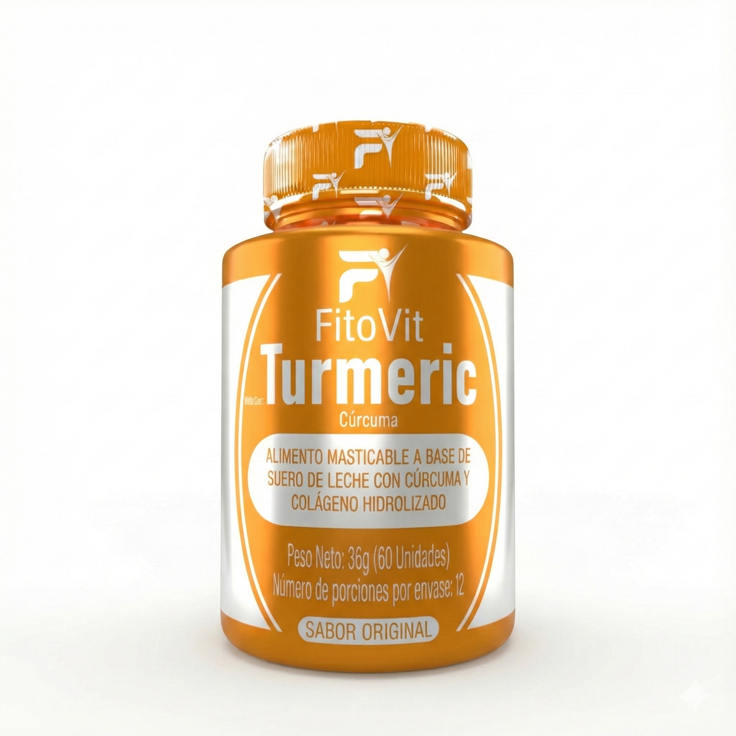 Cúrcuma Antiinflamatoria + Colágeno Fitovit (x60 Masticables) – Soporte Articular, Piel Firme y Bienestar Digestivo