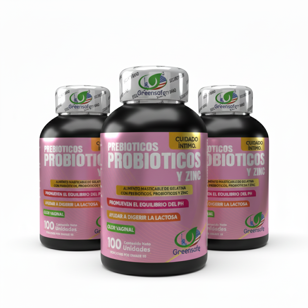 PACK AHORRO X3 Probióticos + Zinc Greensofg (300 Cápsulas) – Tratamiento Completo para Salud Digestiva e Inmunidad