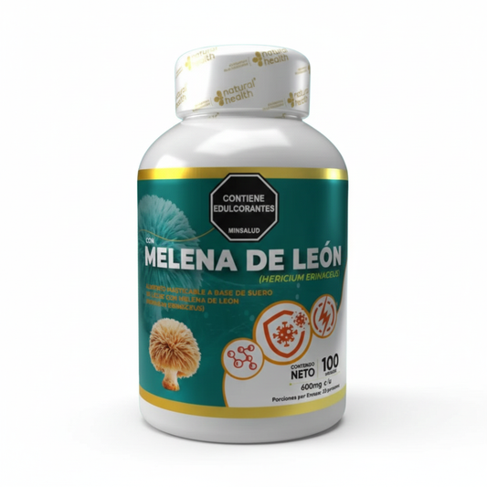 Melena de León Nootrópico (x100 Masticables) – Concentración, Memoria y Protección Neuronal | Hongos Funcionales INVIMA