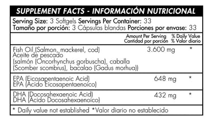 Omega 3 Fish Oil Healthy America (1200 mg) - Soporte Premium Cardiovascular, Cerebral y Articular con INVIMA