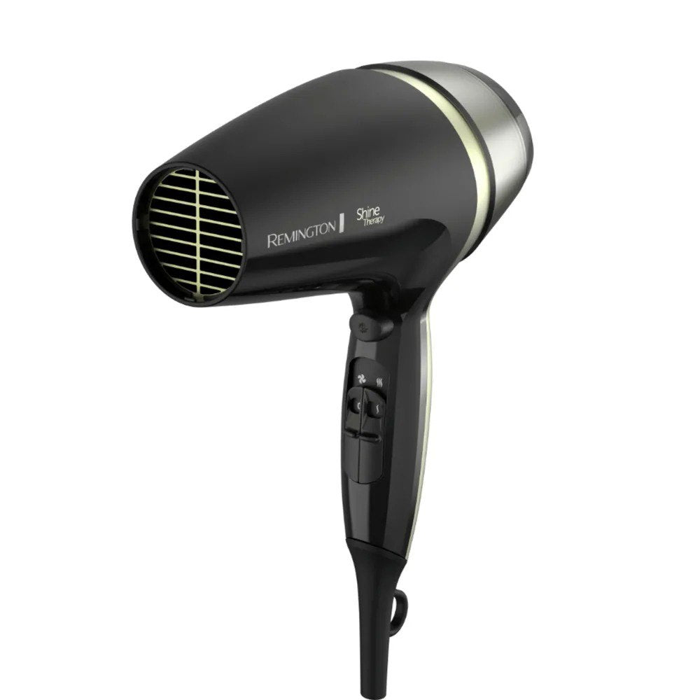 Secador Remington Shine Therapy Original 2300W - Tecnología Iónica, Aguacate y Macadamia para Cabello con Brillo Espejo